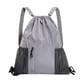 thumbnail image 2 of Mochila Deportiva con Cordón Ajustable, Gran Capacidad, Gris, Poliéster, 45 X 39 Cm | Bolsa Multifuncional de Color Liso para Actividades Al Aire Libre y Fitness, 2 of 6