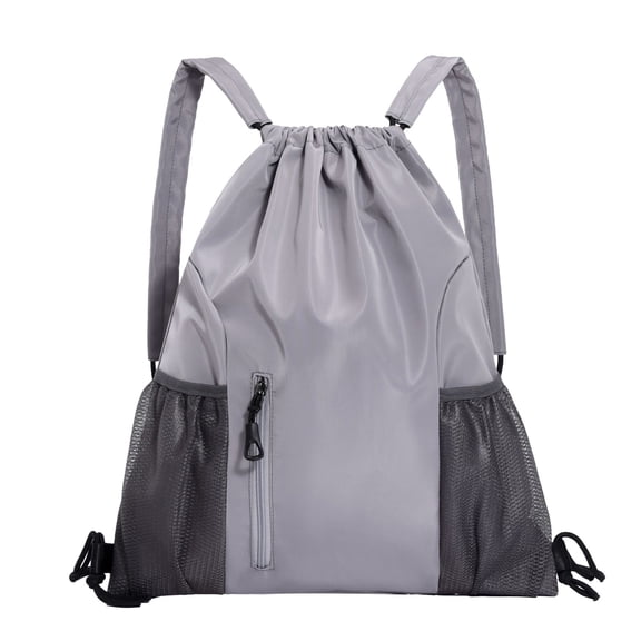 Sports Backpack, Large Capacity, Drawstring Gym Bag for Fitness Travel Outdoor Activities, Durable Polyester, Adjustable Straps, Unisex, Casual, Lightweight