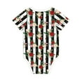 thumbnail image 5 of Balery Rose Flowers Pattern Baby Climbing Clothes Infant Bodysuit Cute Infant Bodysuit Baby Romper-12 Months, 5 of 7
