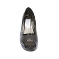 thumbnail image 2 of PEERAGE Ruth Women Extra Wide Width Peep Toe Platform Pump BLACK PATENT 12, 2 of 6