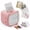 Pink, variant on Mini Sticker Printer for Kids, Inkless Portable Printer with 5 Roll Paper Inkless Bluetooth Thermal Printer for Phone, Portable Mini Printer for Labels, Barcodes, DIY Journaling, Kids Gift