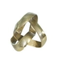thumbnail image 5 of Decorative Aluminum Knot Sculpture for Home Decor - Ornaments Figurine for Bathroom, Office, and Living Room Styling - Modern Shelf Accent, Coffee Table, or Room Display - 7", Gold & Metallic, 5 of 6