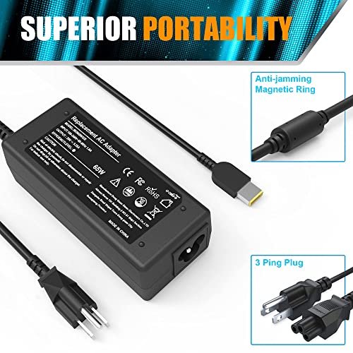 Cargador de Laptop 65W BULL-TECH para Lenovo IdeaPad Yoga 13 13-2191 Thinkpad T430