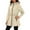 Beige, variant on QHFBli Women's Waterproof Long Rain Coats Packable Lightweight Rain Jacket With Hood Windproof Trench Coats