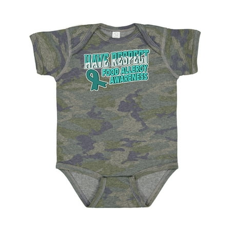 

Inktastic Have Respect Food Allergy Awareness Gift Baby Boy or Baby Girl Bodysuit