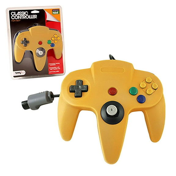 Nintendo 64 - Wired Classic Controller, Yellow