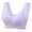 Purple, variant on Push up Bralettes for Women Strapless Women's Front Side Buckle Lace Edge Without Steel Ring Movement Seamless Gathering Adjustment Yoga Sleep Large Bra