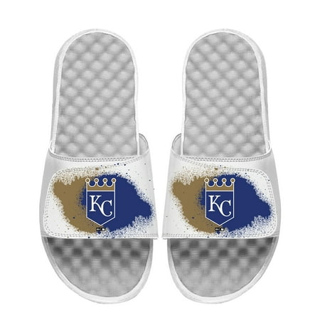 

Men s ISlide White Kansas City Royals Spray Paint Slide Sandals