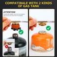 thumbnail image 2 of 5800W Portable Foldable Camping Gas Stove with 3 Burner Cores, Stove Adapter & Carrying Box for Outdoor Backpacking Hiking Picnic, 2 of 7