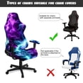 thumbnail image 5 of Yuyamidu Lightning Print Gaming Chair Cover 4 Piece with Armrest Covers Soft Gaming Chair Covers Slipcovers Scratch Proof Removable Protector for Reclining Racing Gaming Game Chairs, 5 of 7