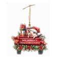 thumbnail image 2 of Funny Little Red Car Pig Christmas 2D Decoration Pendant Christmas Pendant Car Hanging Pendant, 2 of 5