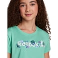 thumbnail image 4 of Reebok Girl’s Printed Short Sleeve Graphic T-Shirt, Sizes 4-18, 4 of 6