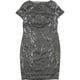 thumbnail image 1 of Vestido de cóctel con lentejuelas para mujer Ralph Lauren gris 12, 1 of 2