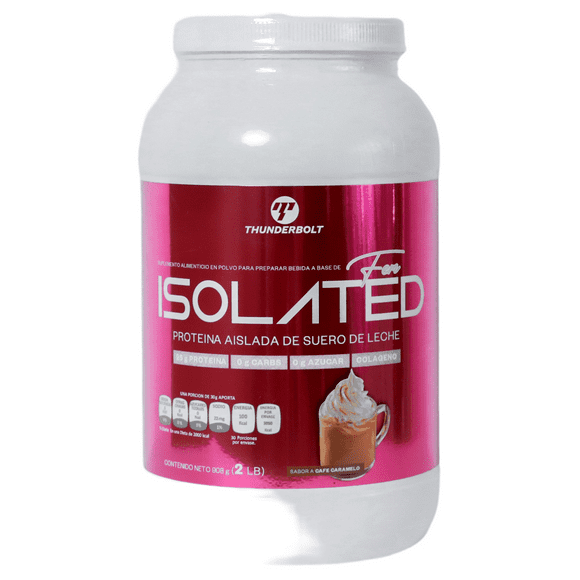 Proteina Aislada Thunderbolt Isolated Fem 2lb,zero Carbs Thunderbolt Proteína Zero Carbs