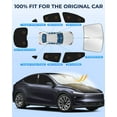 thumbnail image 3 of 8PCS Full Car Window Sunshade Set for Tesla Model Y 2025-2026, Custom-Fit Privacy Shades for Front, Side & Rear Windows, Heat-Blocking Window Covers for Camping, Travel & Daily Use, 3 of 9