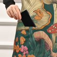 thumbnail image 5 of Yayeee Chief Kitchen Apron with Pockets for Cooking Water Resistant Unisex Adjustable Neck Strap, Floral Mushroom, 5 of 7