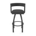thumbnail image 5 of 861 Artemis 30" Swivel Bar Stool with Pewter Finish and Canter Iron Seat and Back, 5 of 5