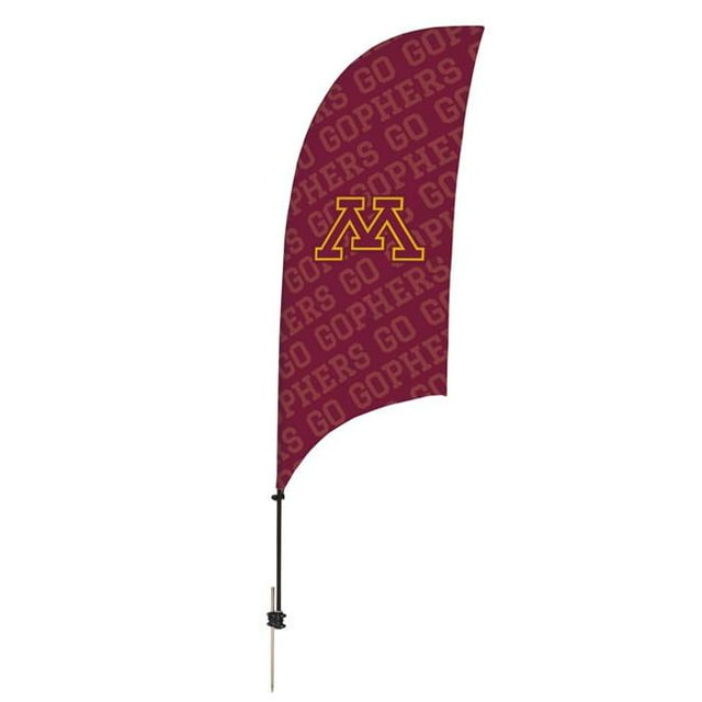 Showdown Displays 810028MIN-001 7.5 ft. Minnesota Golden Gophers Razor Feather NCAA Flag with Spike Base - No.001