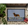 thumbnail image 3 of Carolines Treasures BB8287JMAT Longhaired Dachshund Welcome Door Mat Indoor Rug or Outdoor Welcome Mat 24x36 Doormat, 3 of 4