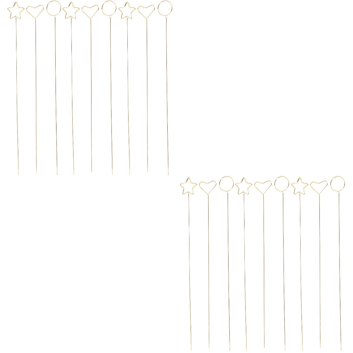 60 Pieces Floral Picks with Wedding Flower Card Holders and Photo Picture Holders for Event and Party Decorations