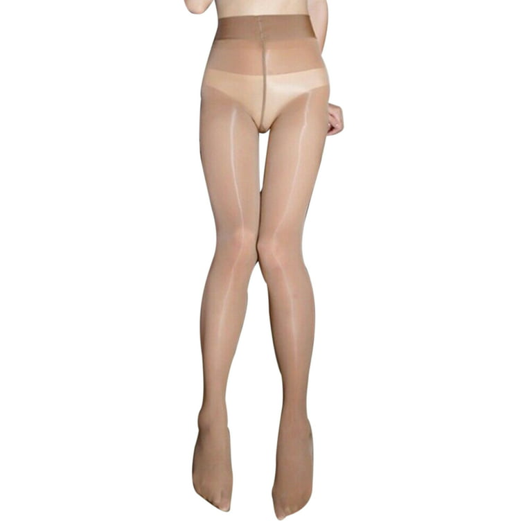 Binpure Women Shiny Transparent Tights, Oil Glossy Sheer Ultra Thin  Pantyhose 