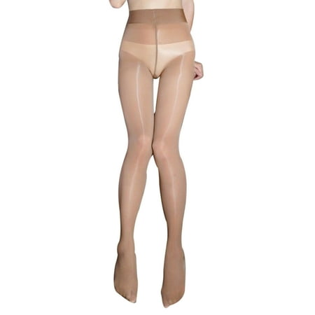 

Seyurigaoka Women Shiny Transparent Tights Oil Glossy Sheer Thin Pantyhose