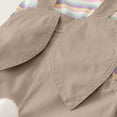 thumbnail image 4 of Easter Outfits for Girls Sleeveless Striped Tank Top and Overalls 2 Peice Summer Outfit Set Dress up Party Outfit Clothes for Girls 6-7 Years, 4 of 9