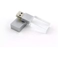 thumbnail image 2 of New Crystal Transparent Rectangle Genuine USB Flash Drive Wedding Gift Pen Drive,Silver（64GB), 2 of 8