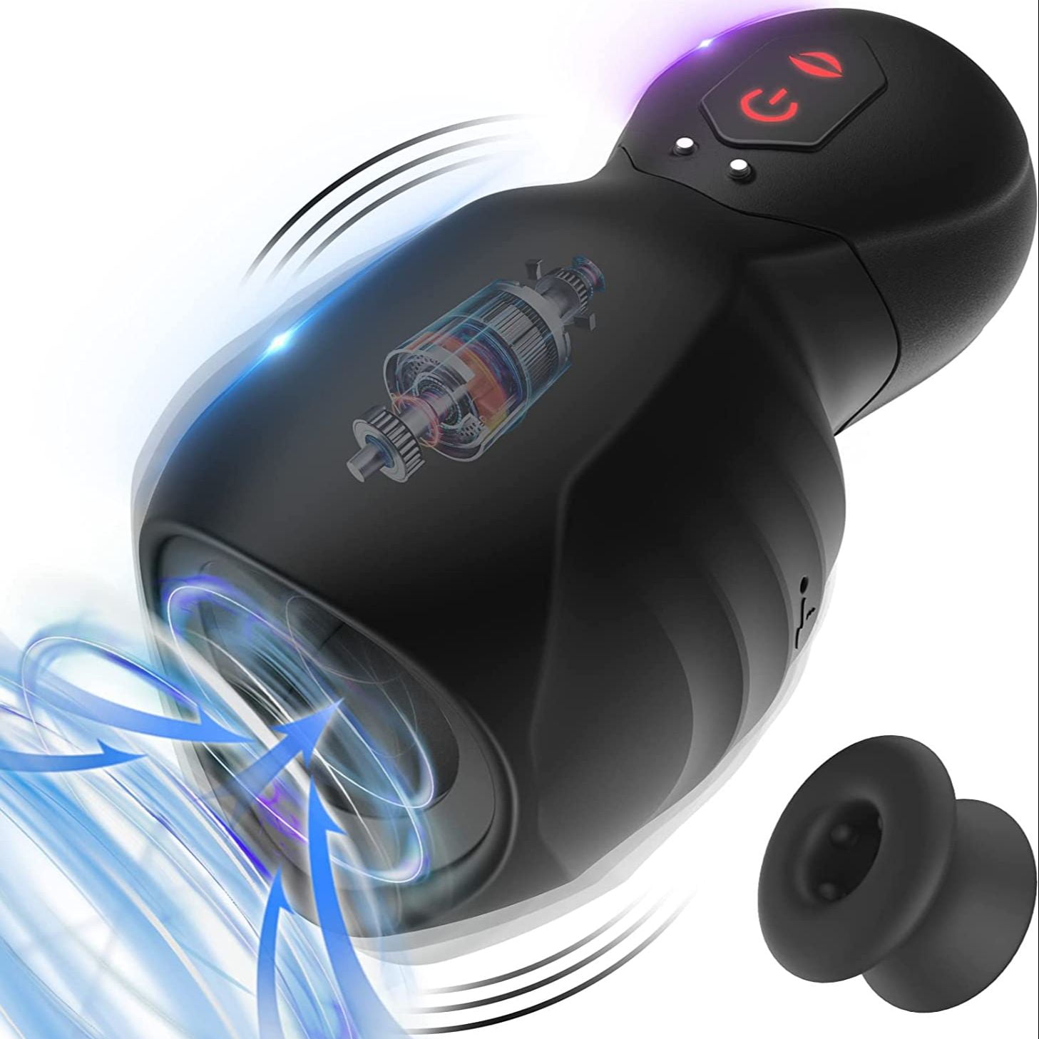 Male Masturbator Trainer Vibrator Sex Toys with 10 Vibration Modes Adult Delay Toys