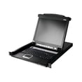 thumbnail image 1 of ATEN Slideaway CL5708N - KVM console - 19" - rack-mountable - 1280 x 1024 @ 75 Hz - 1U, 1 of 2