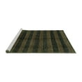 thumbnail image 2 of Ahgly Company Machine Washable Indoor Rectangle Abstract Turquoise Blue Modern Area Rugs, 7' x 10', 2 of 4