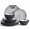 Gray Bohemia, variant on Joviton Home 24-Piece Bohemia Gray Melamine Plastic Dinnerware Set for 8 - Shatterproof, Dishwasher safe, RV camping