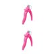 thumbnail image 4 of Cortaúñas postizas Minnieouse Mango de plástico Recortador de manicura Tijeras de recorte Rosa roja 2Conjunto, 4 of 6