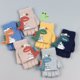 thumbnail image 4 of Guantes para niños, lindos dibujos animados, cálidos, de punto, de invierno, para hombres y mujeres, de cinco dedos, con forma de dinosaurio, con volteretas, de felpa de medio dedo, tridimensionales, 4 of 6