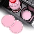 thumbnail image 4 of Posavasos de copa de diamantes de imitación universal para coche, 2 uds., almohadilla antideslizante para taza de agua (rosa) Likrtyny Accesorios para autos y motos, 4 of 9