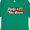 thumbnail image 4 of Inktastic Kickin' it Old School with Weathered Retro Stripe Boys or Girls Long Sleeve Toddler T-Shirt, 4 of 5