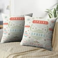 thumbnail image 3 of LALILO Throw Pillow Covers Spring Retro And Vintage And Spring Cushion Cover 18" x 18", 2 Pack, 3 of 6
