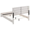 thumbnail image 4 of Pemberly Row Farmhouse Wood Eastern King Panel Bed Coastal White, 4 of 6