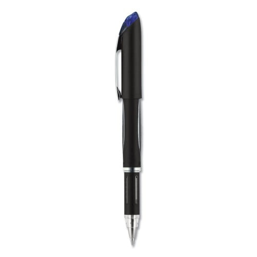 New uni-ball Jetstream Stick Ballpoint Pen, Bold 1 mm, Blue Ink, Black Barrel,Each