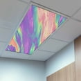 thumbnail image 2 of 3 Pack Colorful Gradual Fluorescent Light Covers for Ceiling Lights Watercolor Abstract Modern Magnetic Ceiling Light Covers Overhead Light Filters for Office Classroom Home, 2 of 9