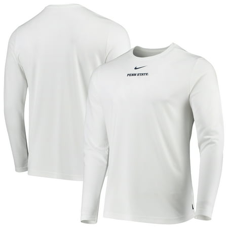 Penn State Nittany Lions Nike 2019 Coaches Sideline UV Performance Long Sleeve Top - (Best Nike Football Cleats 2019)