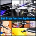thumbnail image 3 of Cordless Handheld Vacuum Cleaner, 26000Pa Powerful Suction, 4-in-1 Multi-Function (Vacuum/Blow/Inflate/Deflate), One-Touch Dust Empty, HD Display, LED Light, for Car, Home, Office, 3 of 7
