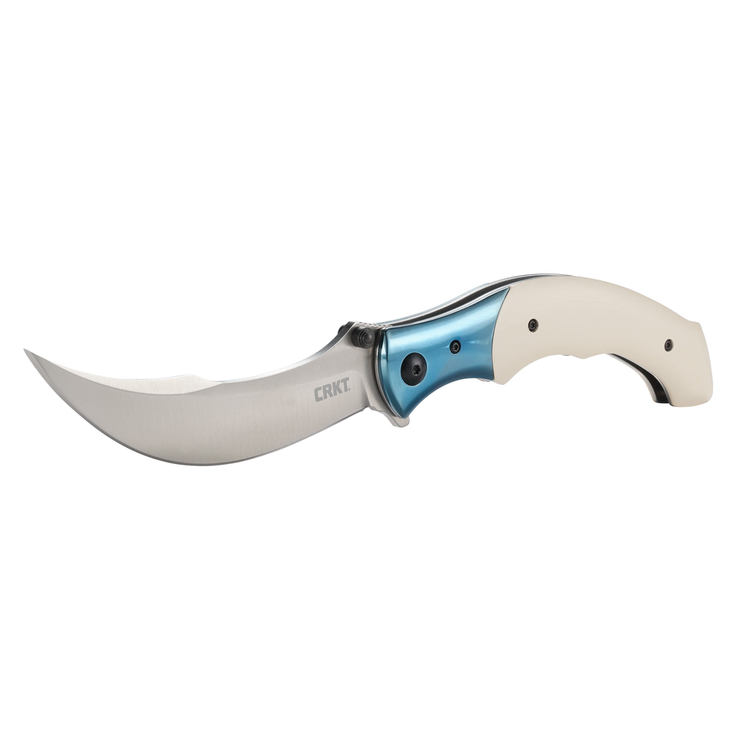 CRKT Ritual Everyday Carry Assisted Folding Knife with Liner Lock: 12C27 Steel Persian Style Blade, Micarta w/Stainless Steel Bolster Handle, Pocket Clip, 7471