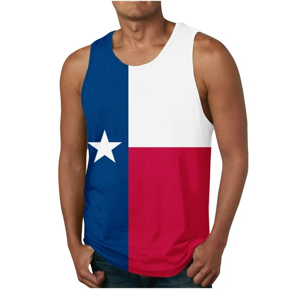 YANHAIGONG Mens 3d Tank Top,Novelty Graphic Breathable Quick Dry Sleeveless Beach Shirt,Casual Summer Loose Waistcoat Print Sport Round-Neck Tank