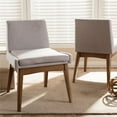 thumbnail image 2 of Baxton Studio Nexus Chaise d'Appoint en Beige Grisâtre (Lot de 2), 2 of 7