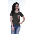 thumbnail image 3 of Moomaya Womens Round Neck T-shirt Short Sleeve Sequin Patch Pocket Tee Top - YS, 3 of 6