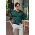 thumbnail image 4 of 24/7 360 Men's 100% Polyester Polo Shirt-Hunter Green-S, 4 of 4