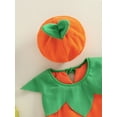 thumbnail image 5 of Franhais Baby Boy's Girl's Romper Set, Round Neck  Pumpkin Shaped Romper + Hat + A Pair of Shoes, 5 of 8