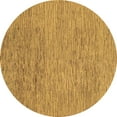 thumbnail image 1 of Ahgly Company Indoor Round Abstract Brown Modern Area Rugs, 3' Round, 1 of 4