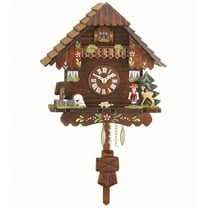 Kuckulino Black Forest Clock Black Forest House with quartz movement and cuckoo chime  TU 2037 PQ